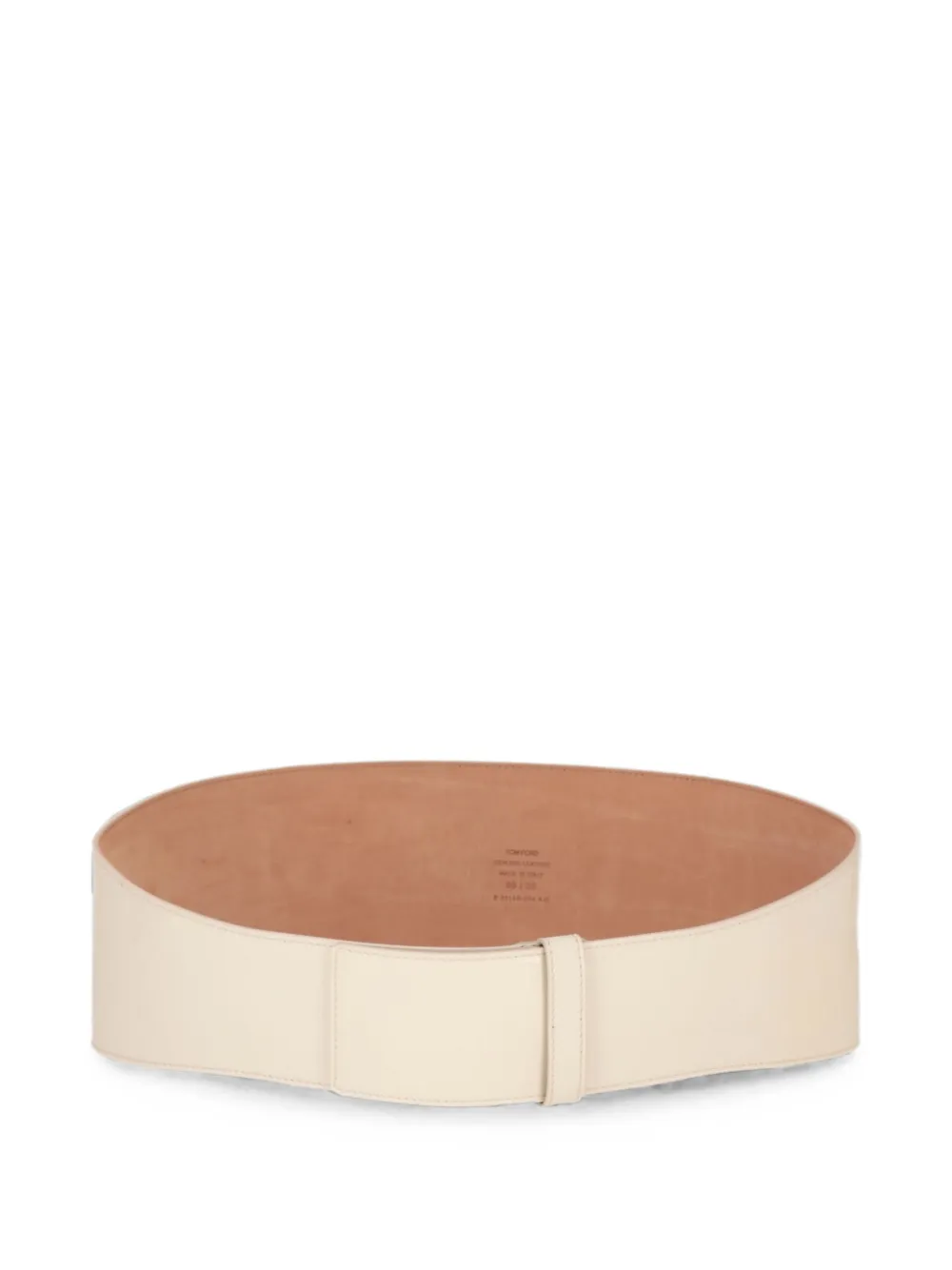 TOM FORD wide-style leather belt - Toni neutri