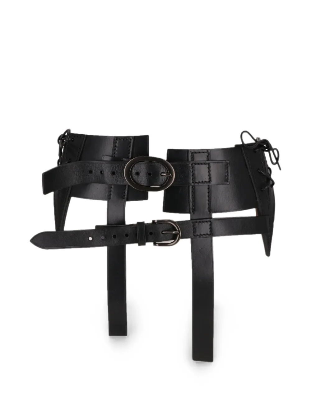 TOM FORD buckle-fastening lace-up belt - Nero
