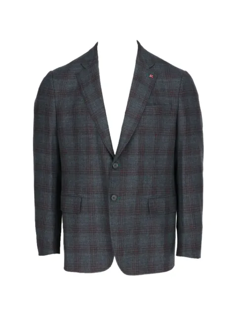 Isaia check-pattern blazer