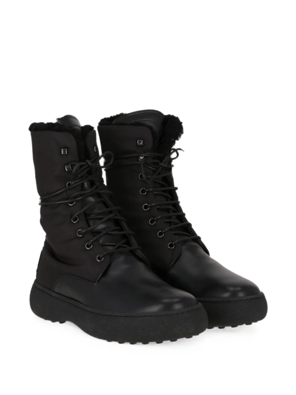 Tod's Gommino lace-up ankle boots Zwart