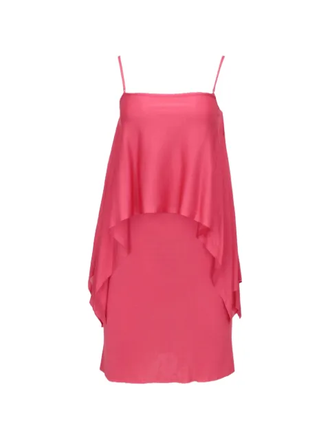 TOM FORD vestido corto a capas con tirantes finos