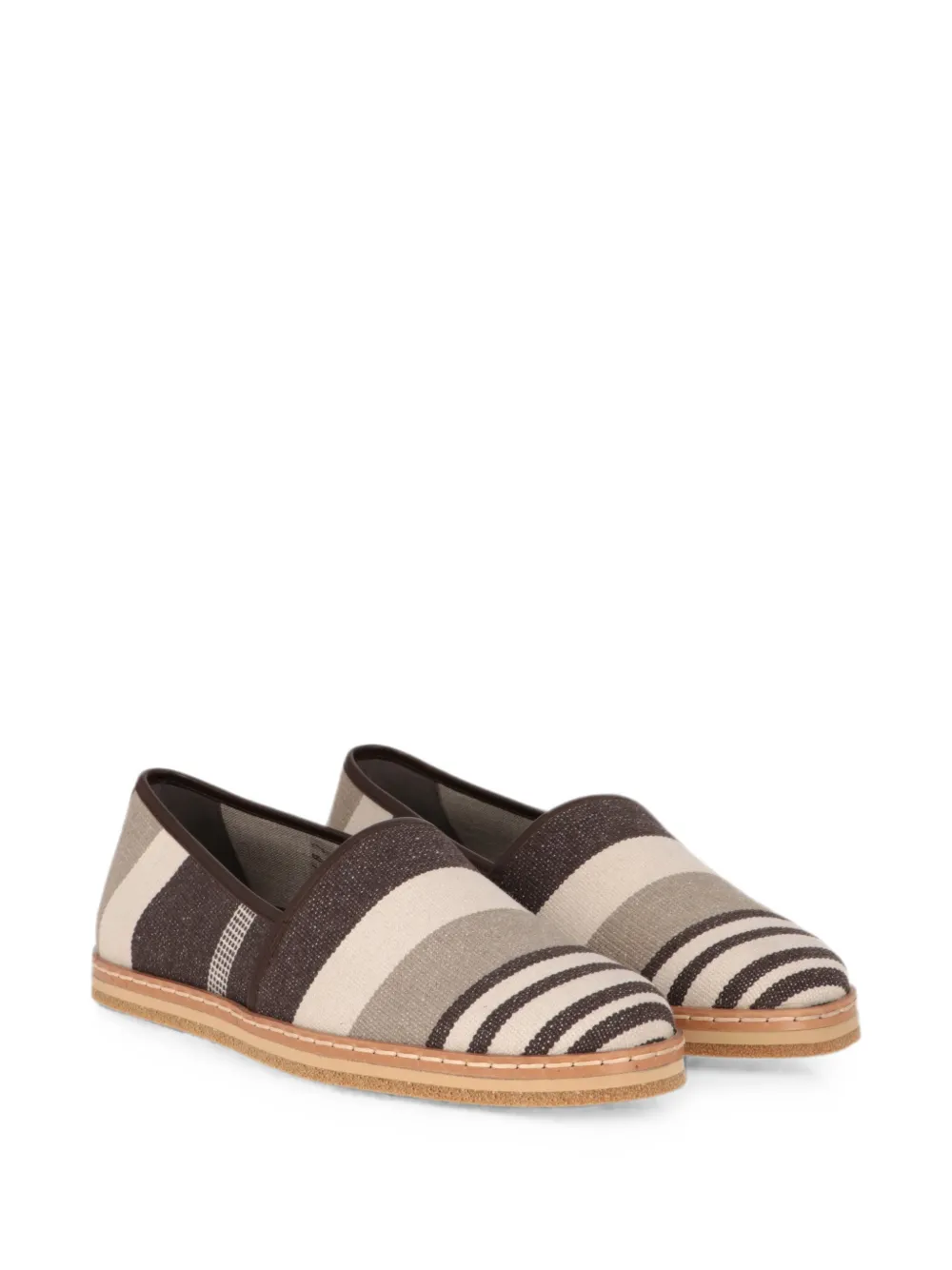Tod's Gestreepte loafers Bruin