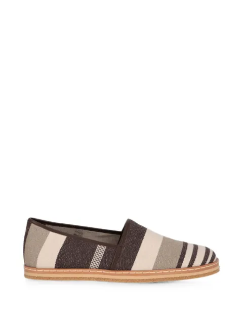 Tod's striped slip-on loafers