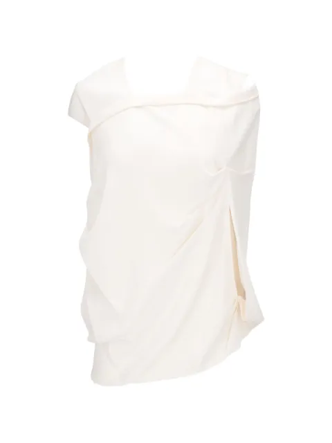 TOM FORD draped asymmetric-neck blouse