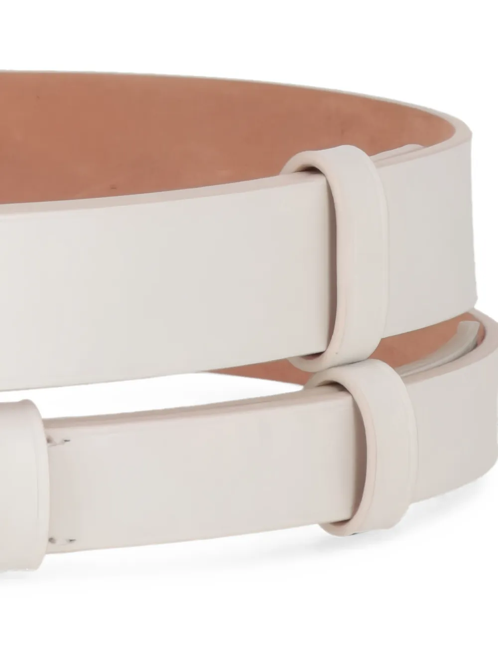 TOM FORD Riem met dubbele bandjes en gespsluiting Wit