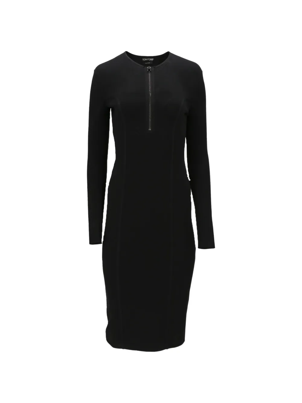 TOM FORD zip-fastening midi dress - Nero