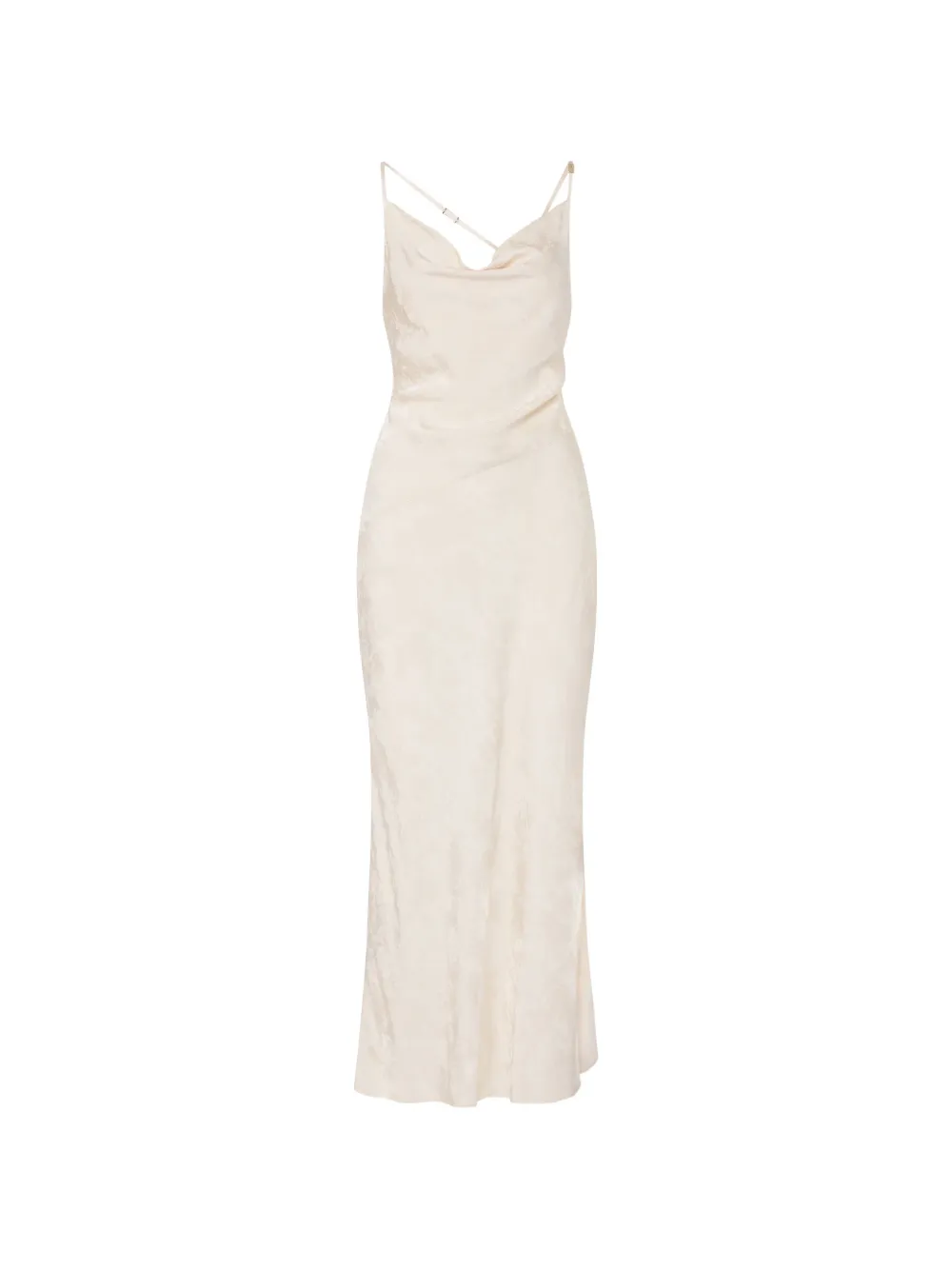 LIU JO long jacquard dress - Toni neutri