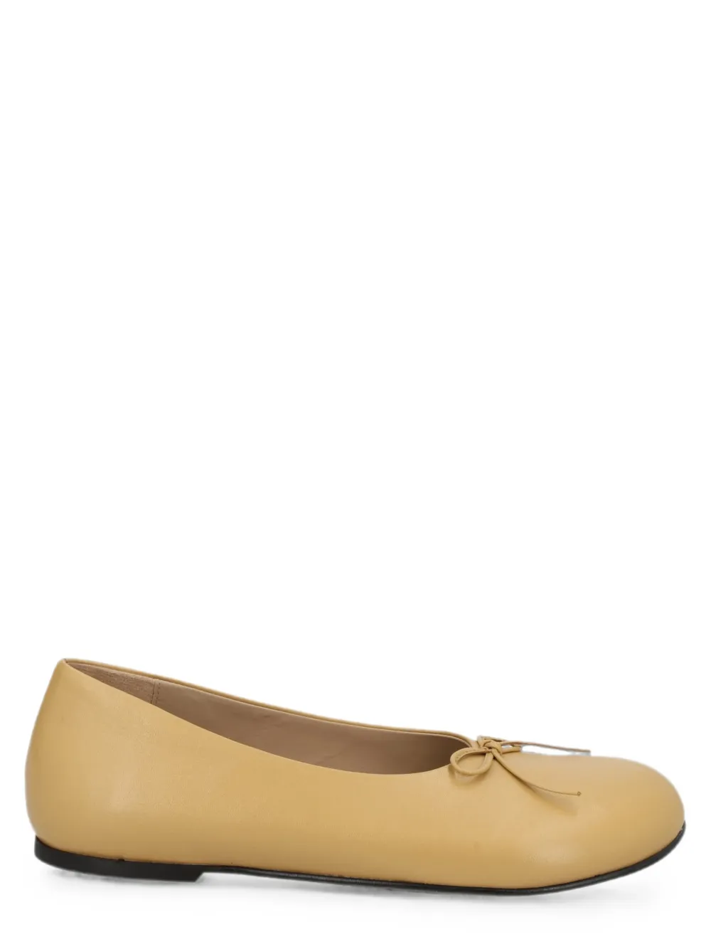 Paloma Wool Napoli bow-detail leather ballet flats Beige