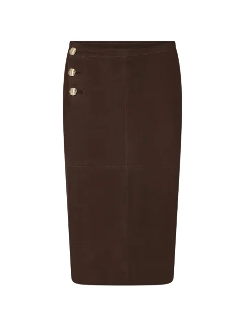 LIU JO suede midi skirt