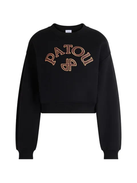 Patou sudadera corta con logo bordado