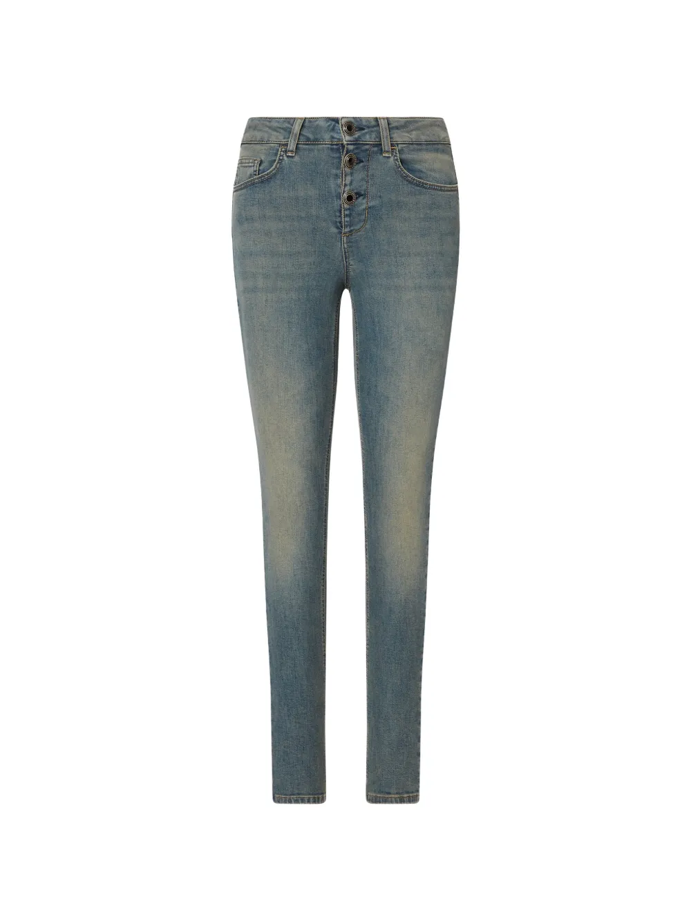 LIU JO skinny jeans with crafted buttons - Blu