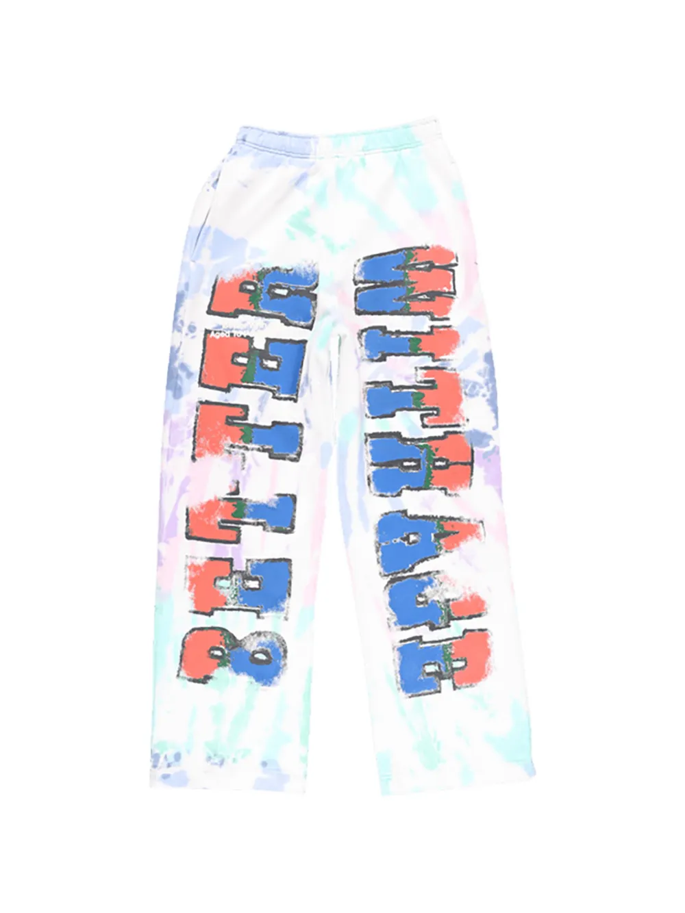 Better with Age Veto tie-dye track pants - Bianco