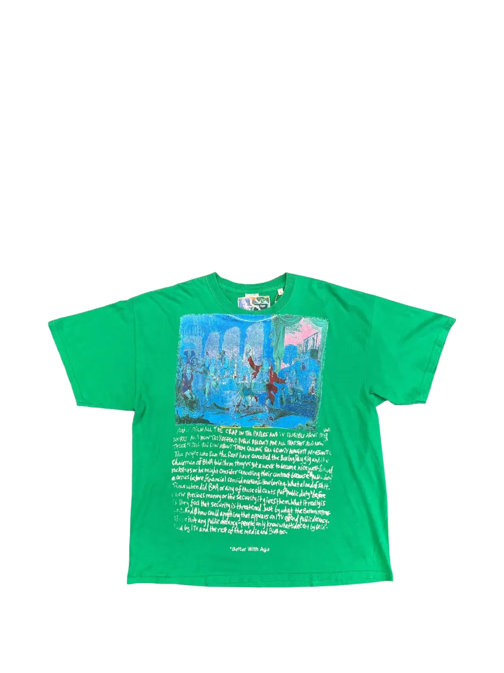 Better with Age graphic-print T-shirt - Grün