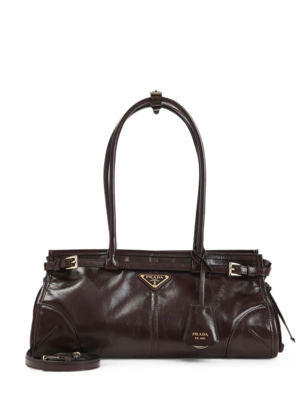 Prada medium Bonnie shoulder bag - Marrone