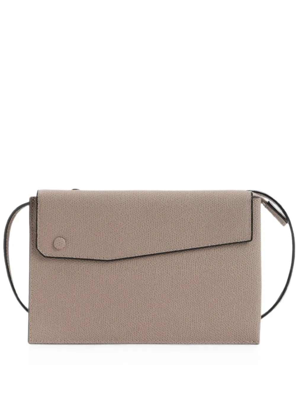 Valextra Pocket grain-leather crossbody bag - Toni neutri