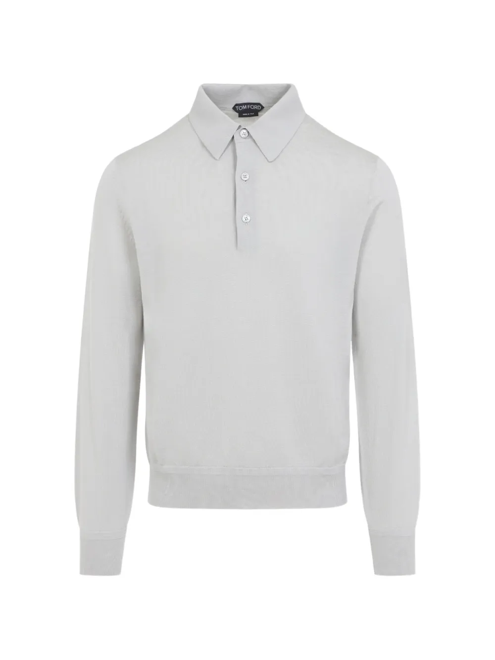 TOM FORD long-sleeves polo shirt - Grigio