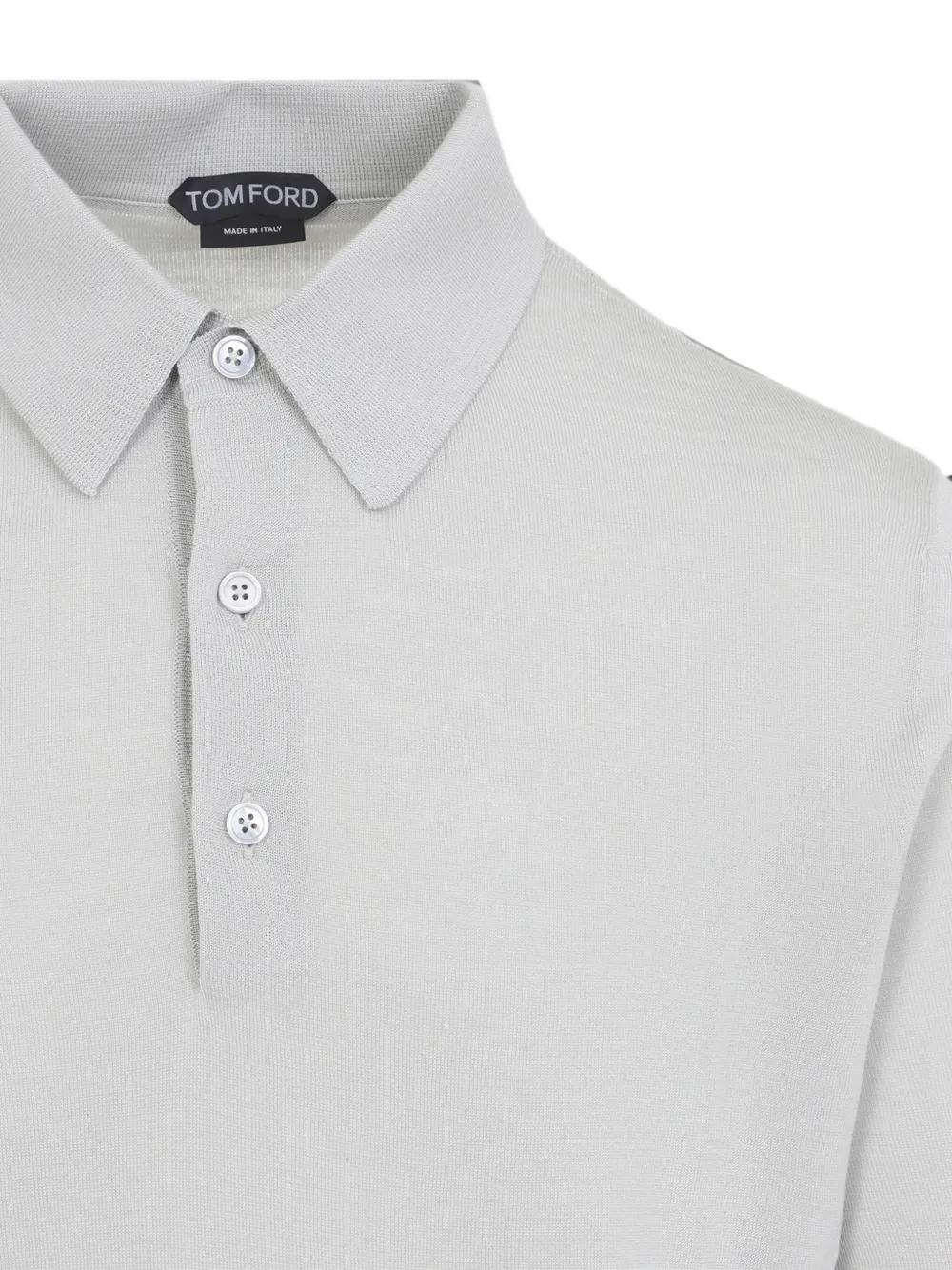 TOM FORD Poloshirt met lange mouwen Grijs