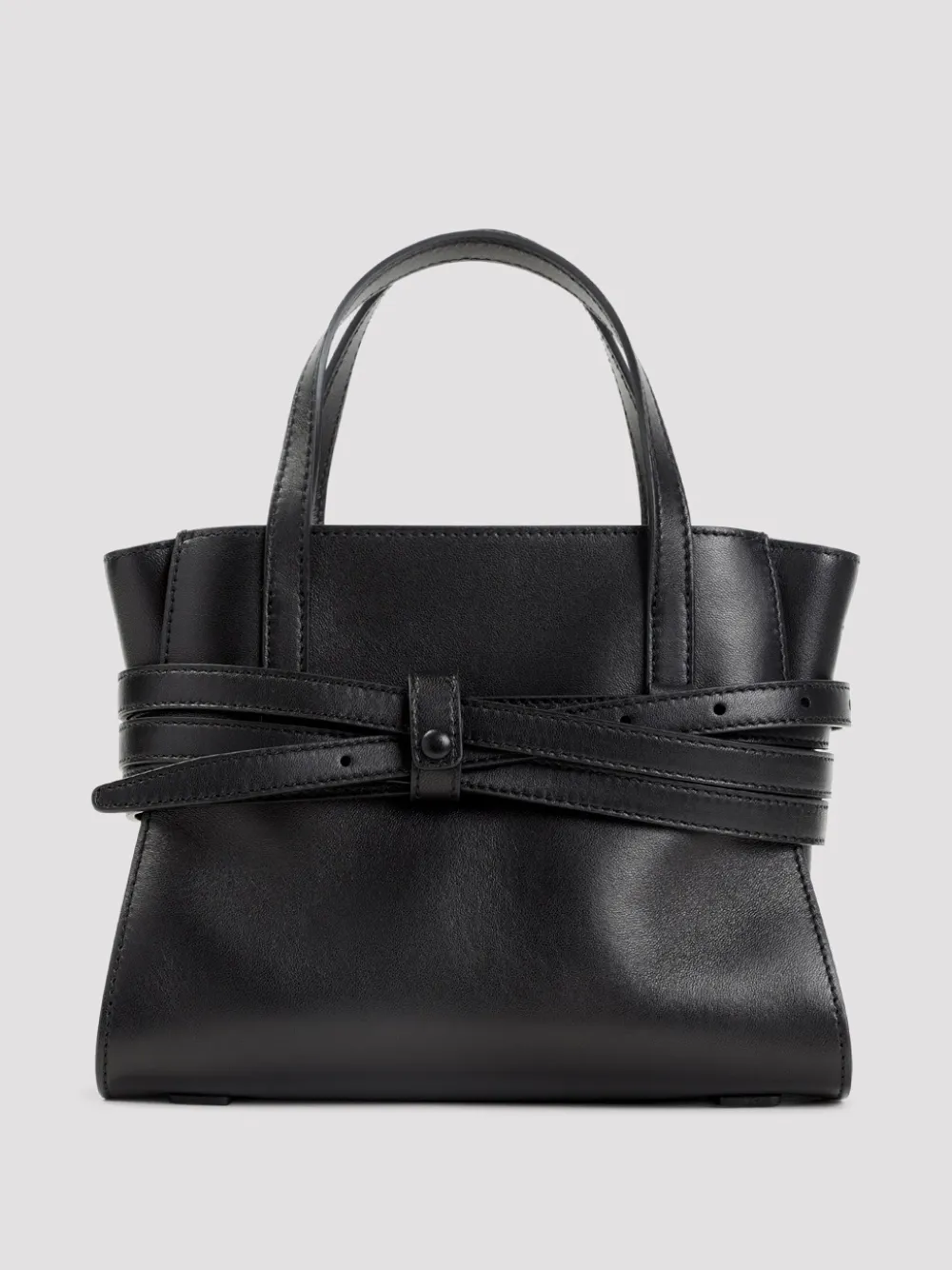 Moschino Leren shopper met gespdetail Zwart