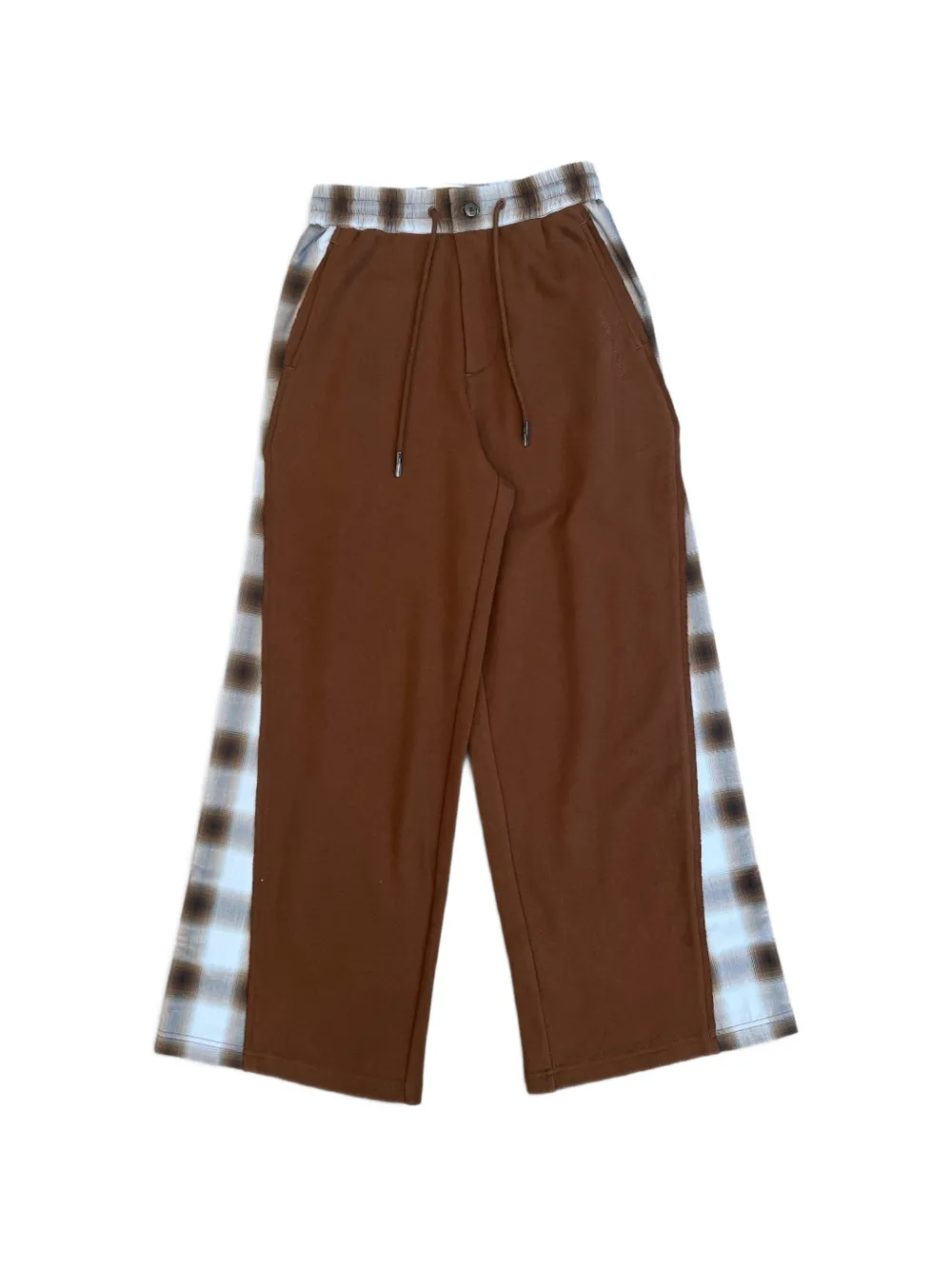 Feng Chen Wang elastic-waistband trousers - Braun