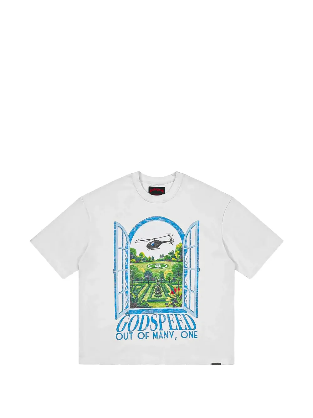 GODSPEED Helipad Dreams graphic-print T-shirt - Bianco