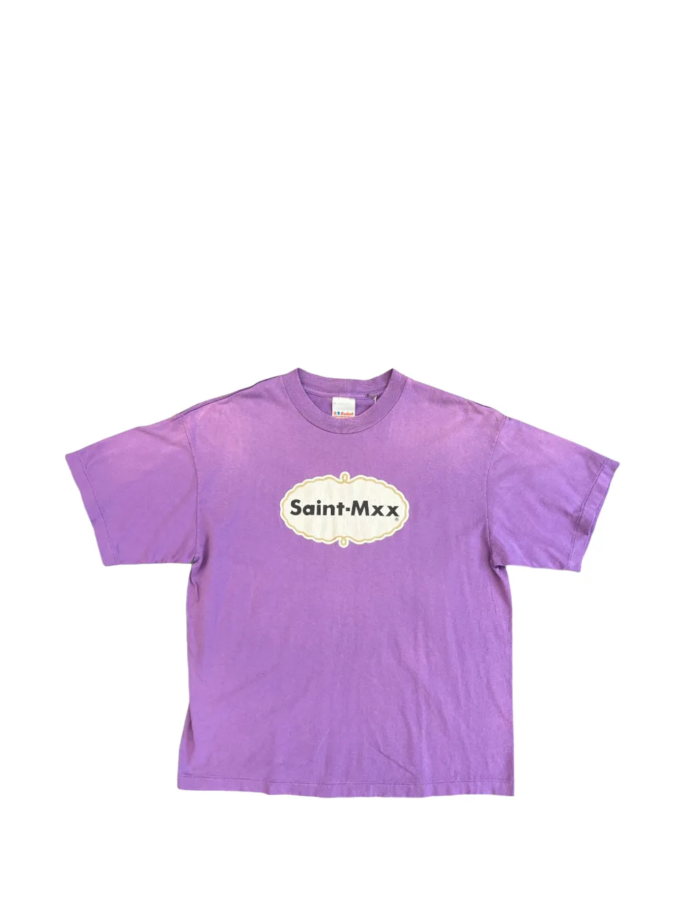 SAINT MXXXXXX logo-print T-shirt - Viola