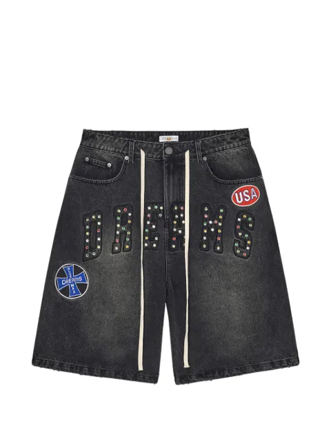 Vale patch-detail shorts