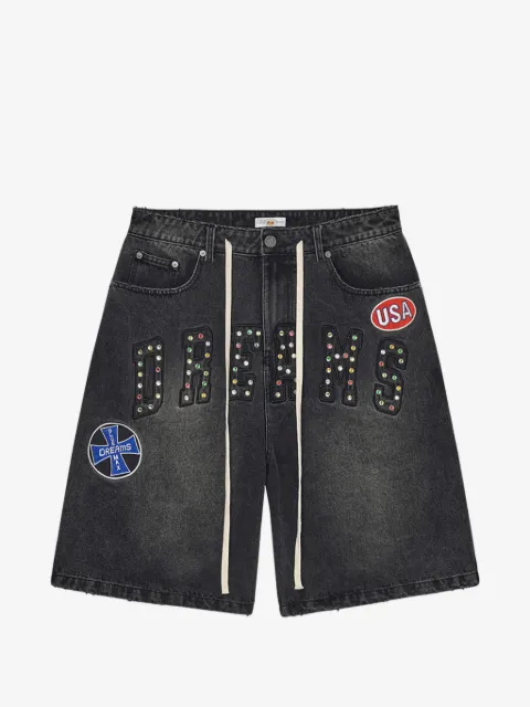 Vale patch-detail shorts
