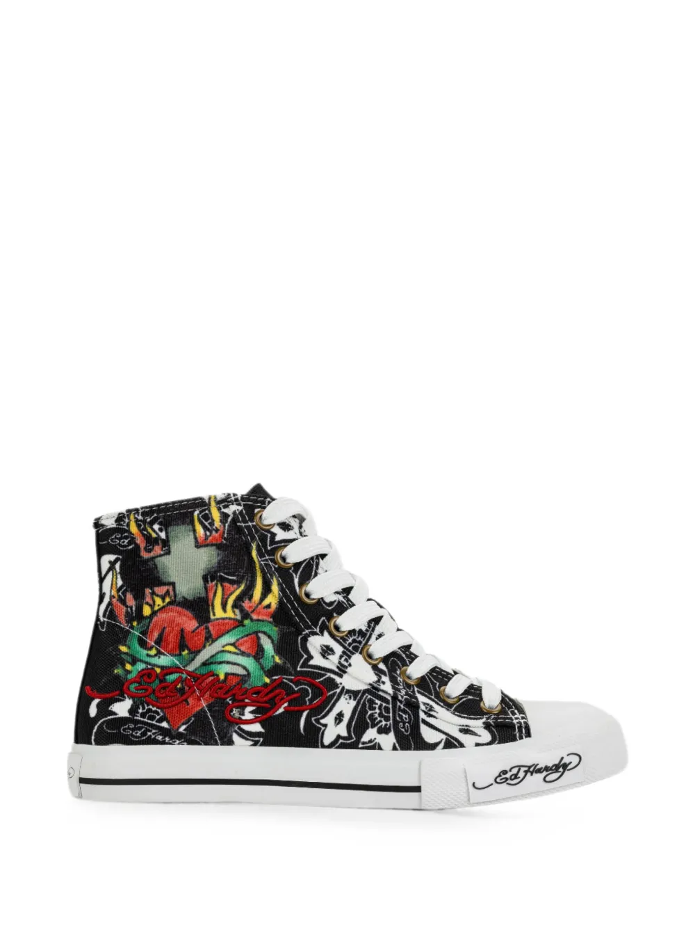 Ed Hardy Cross high-top sneakers - Nero