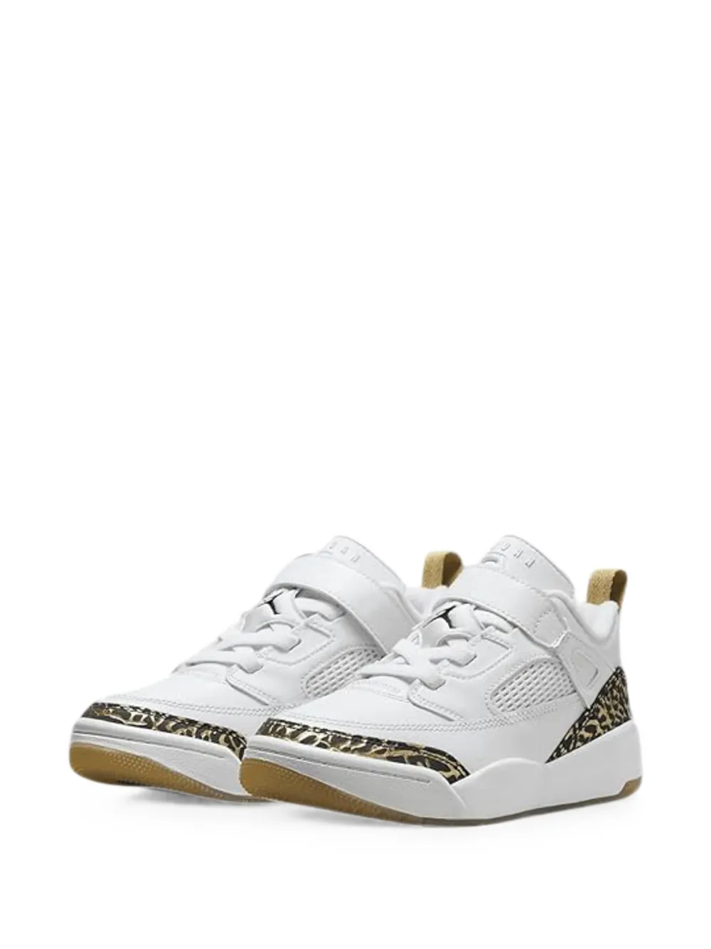 Jordan Kids Spizike Low leopard-print sneakers - Bianco