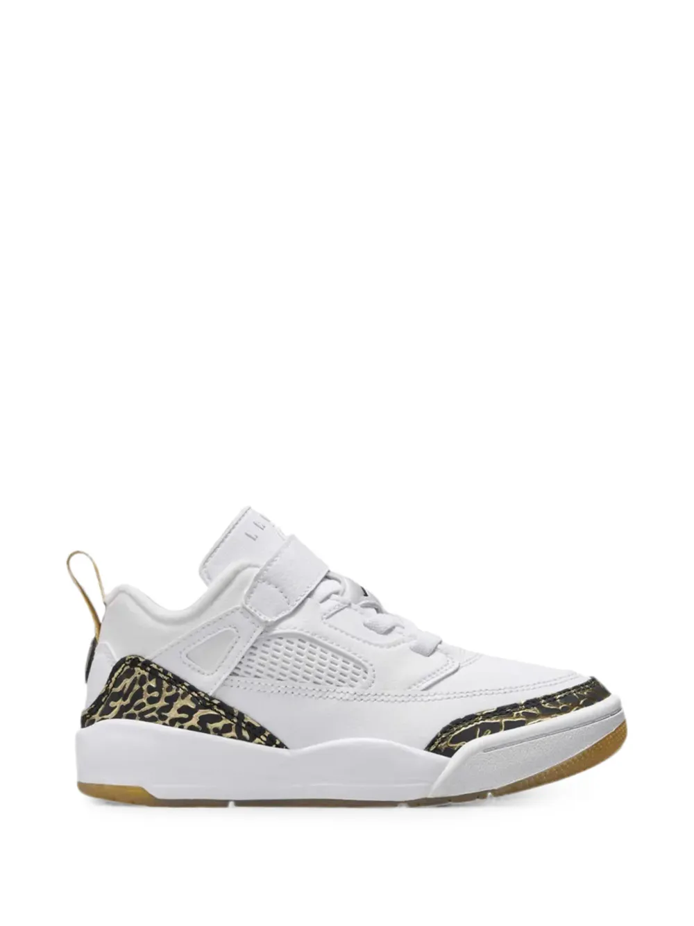 Jordan Kids Spizike Low sneakers met luipaardprint Wit