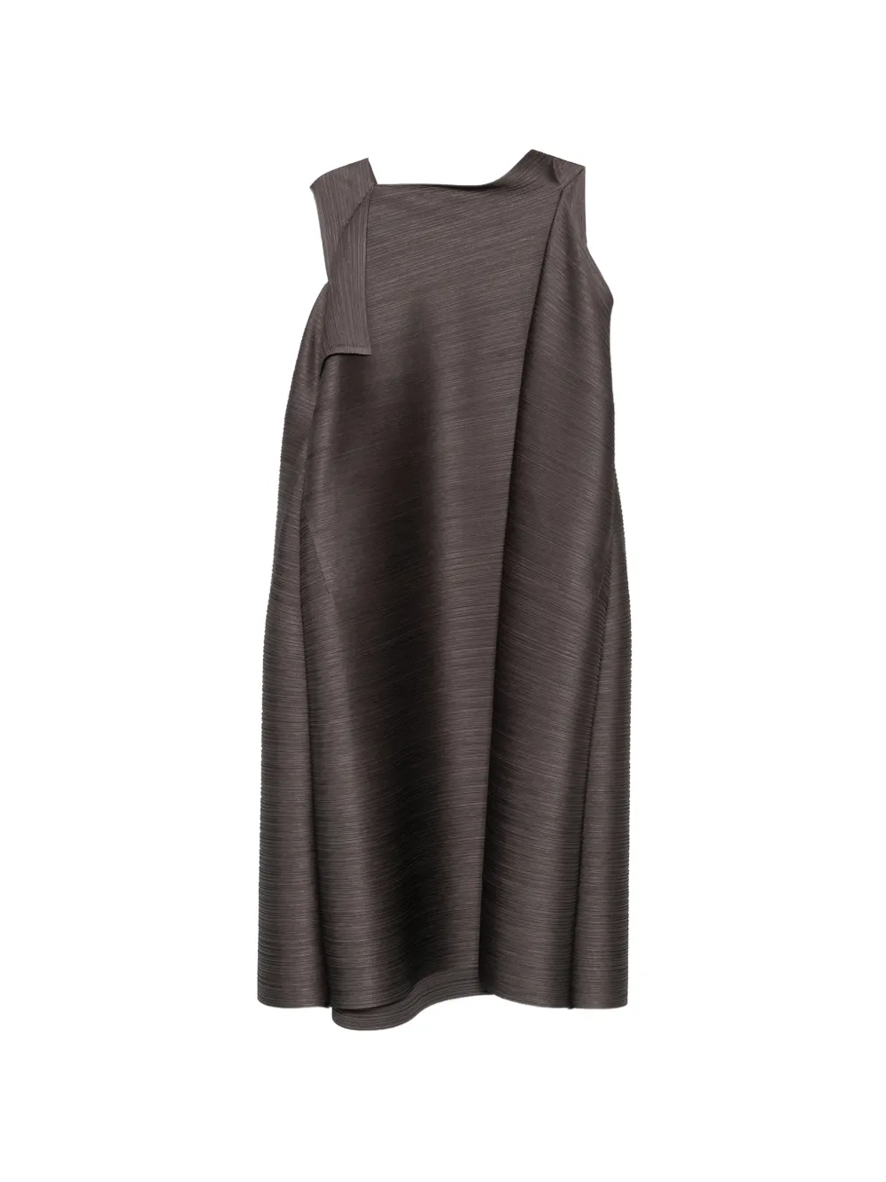 Pleats Please Issey Miyake Pleated Sleeveless Dress | Grey | FARFETCH