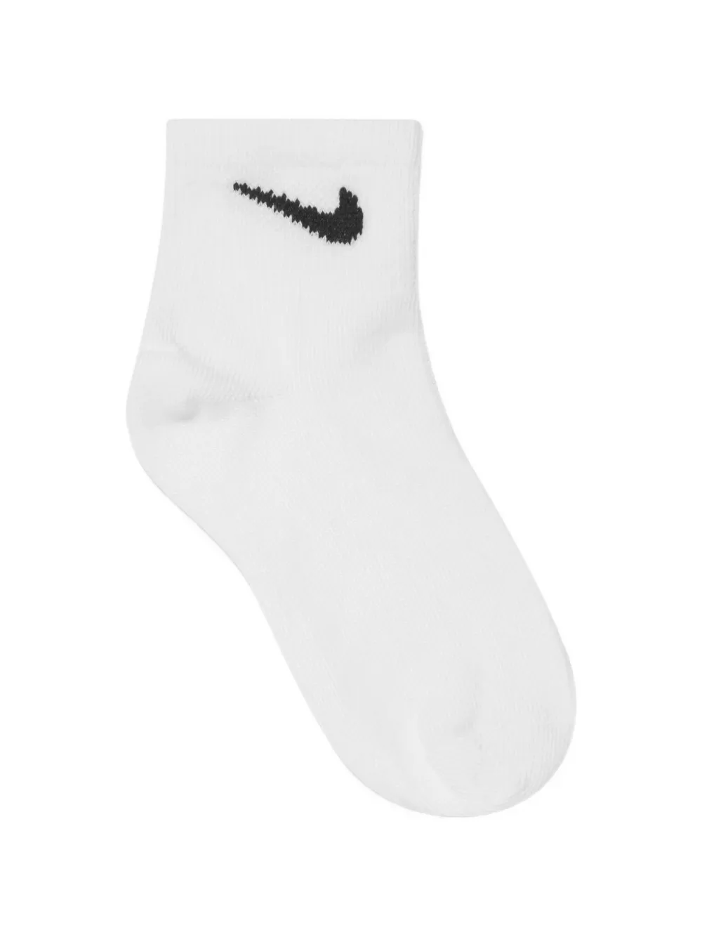 Nike Kids Drie paar enkelsokken met Swoosh-logo Wit