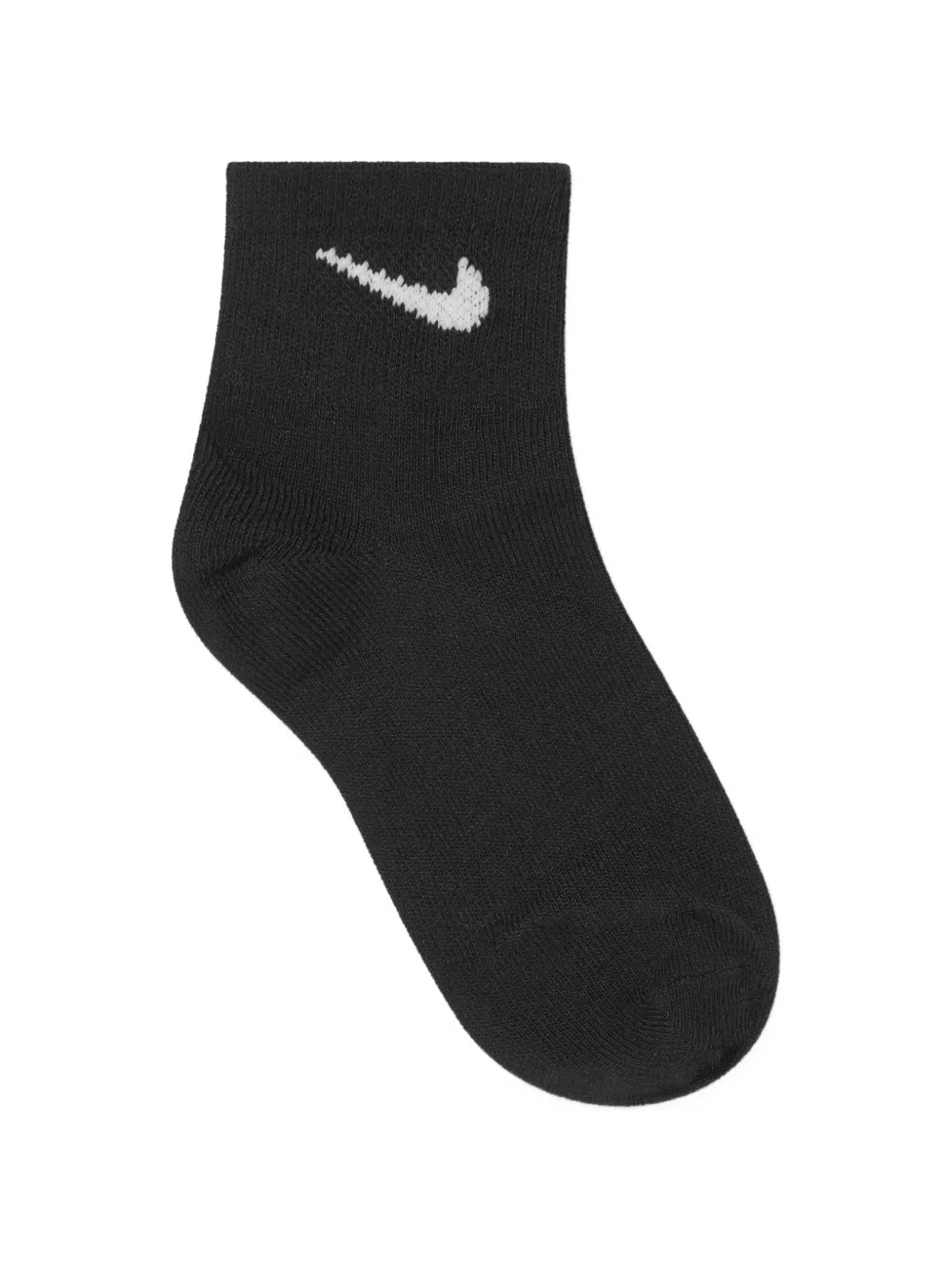 Nike Kids Drie paar enkelsokken met Swoosh-logo Wit
