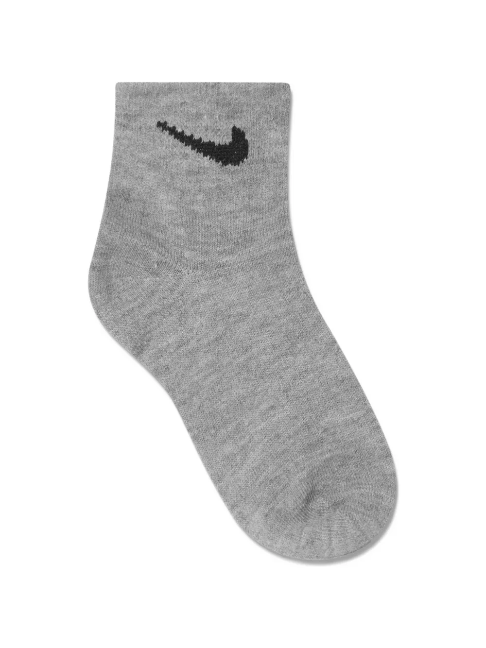 Nike Kids Drie paar enkelsokken met Swoosh-logo Wit