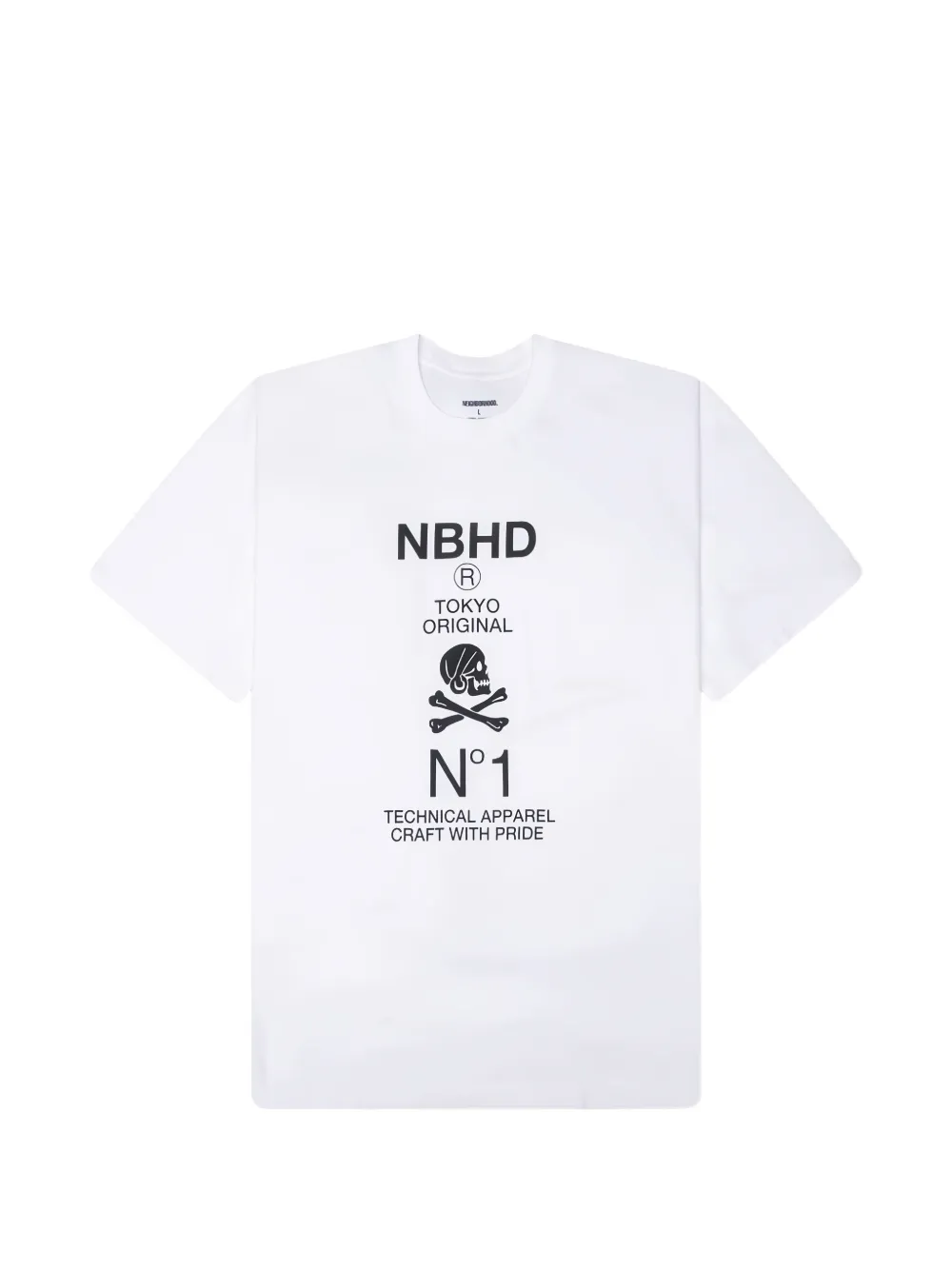 Neighborhood SS-8 T-Shirt mit Logo-Print - Weiß