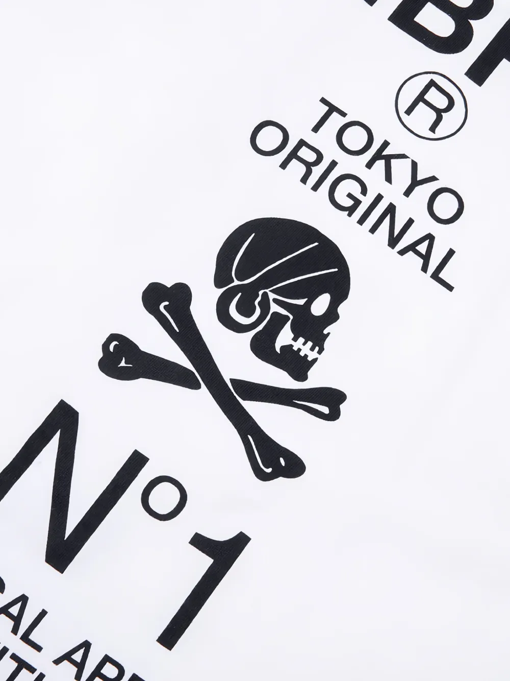 Neighborhood SS-8 T-shirt met logo-print Wit