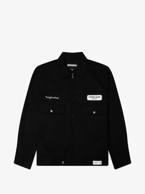 Neighborhood veste zippée à logo brodé