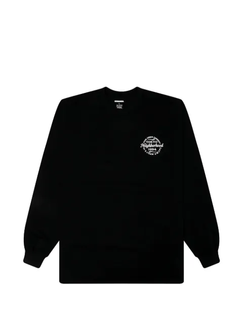 Neighborhood camiseta LS-4 con logo estampado