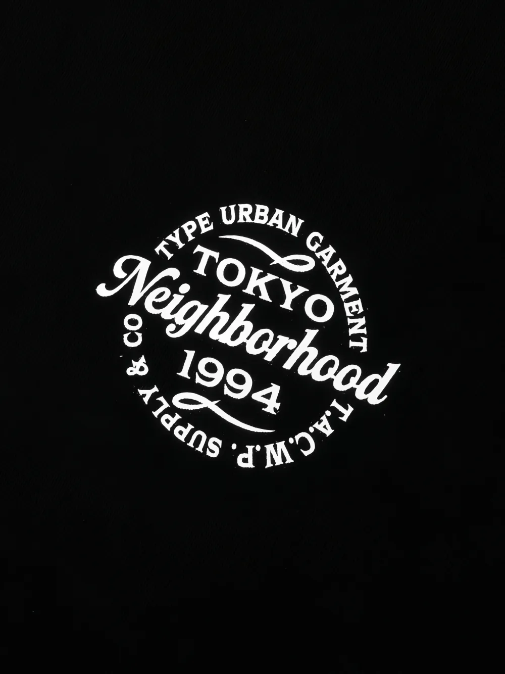 Neighborhood LS-4 T-shirt met logo-print Zwart
