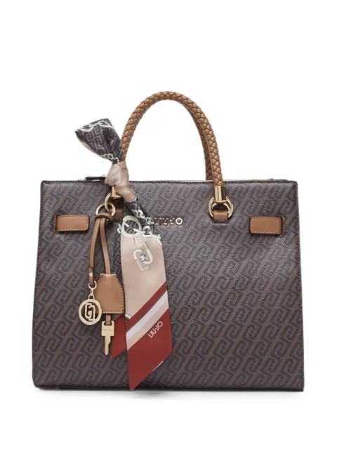 LIU JO Medium satchel bag with scarf