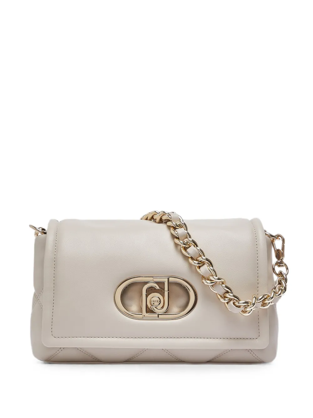 LIU JO medium LaPuffy bag with quilted design - Toni neutri