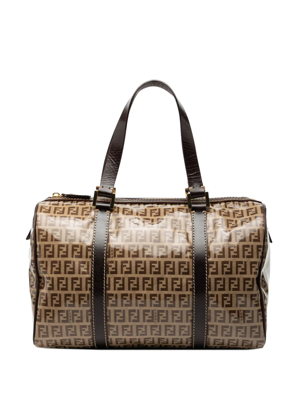 Fendi Pre-Owned Borsa Zucchino Crystal Boston 2000-2010 - Marrone