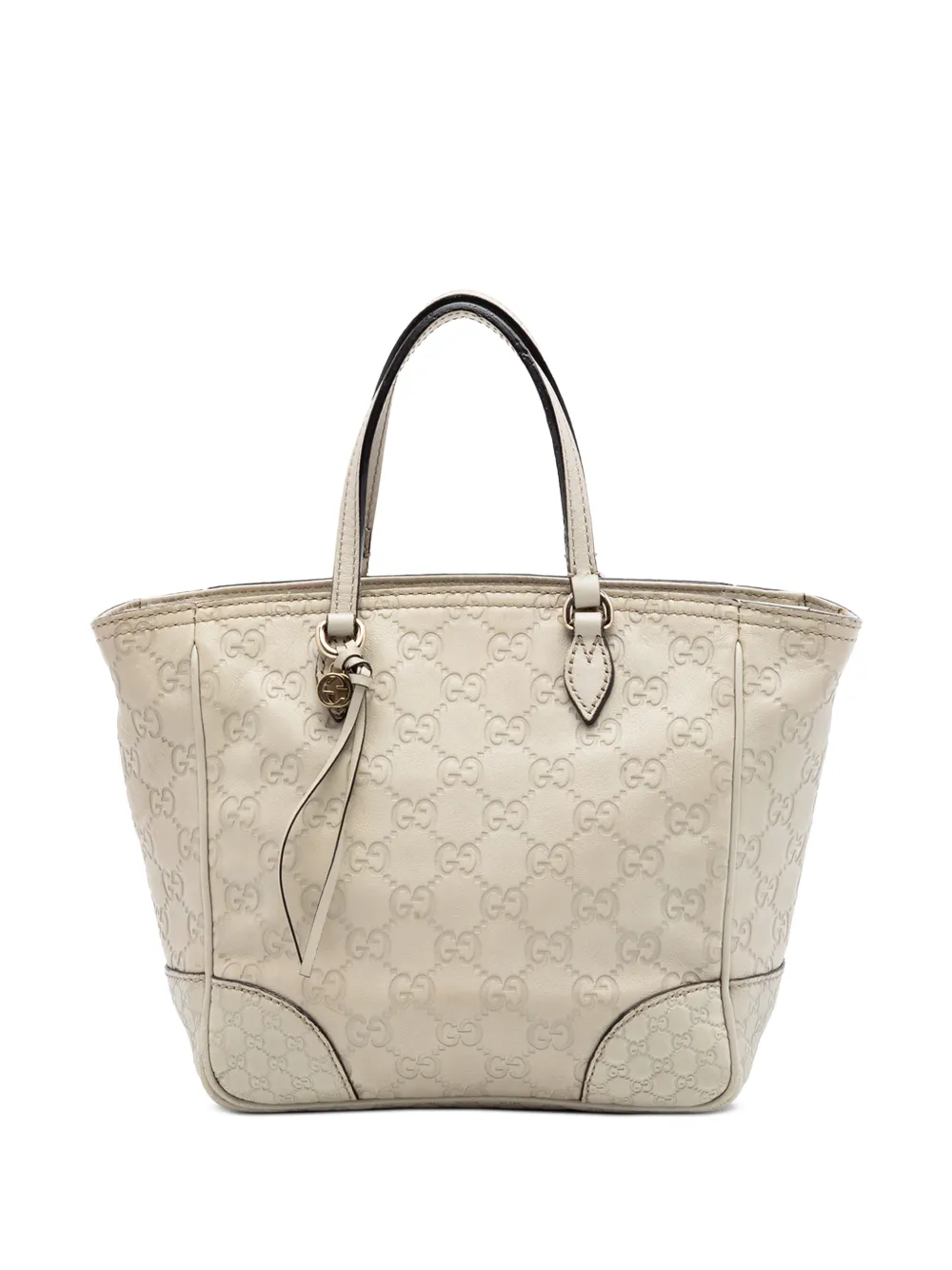 Gucci Pre-Owned Borsa a tracolla Bree Guccissima piccola 2016-2026 - Bianco