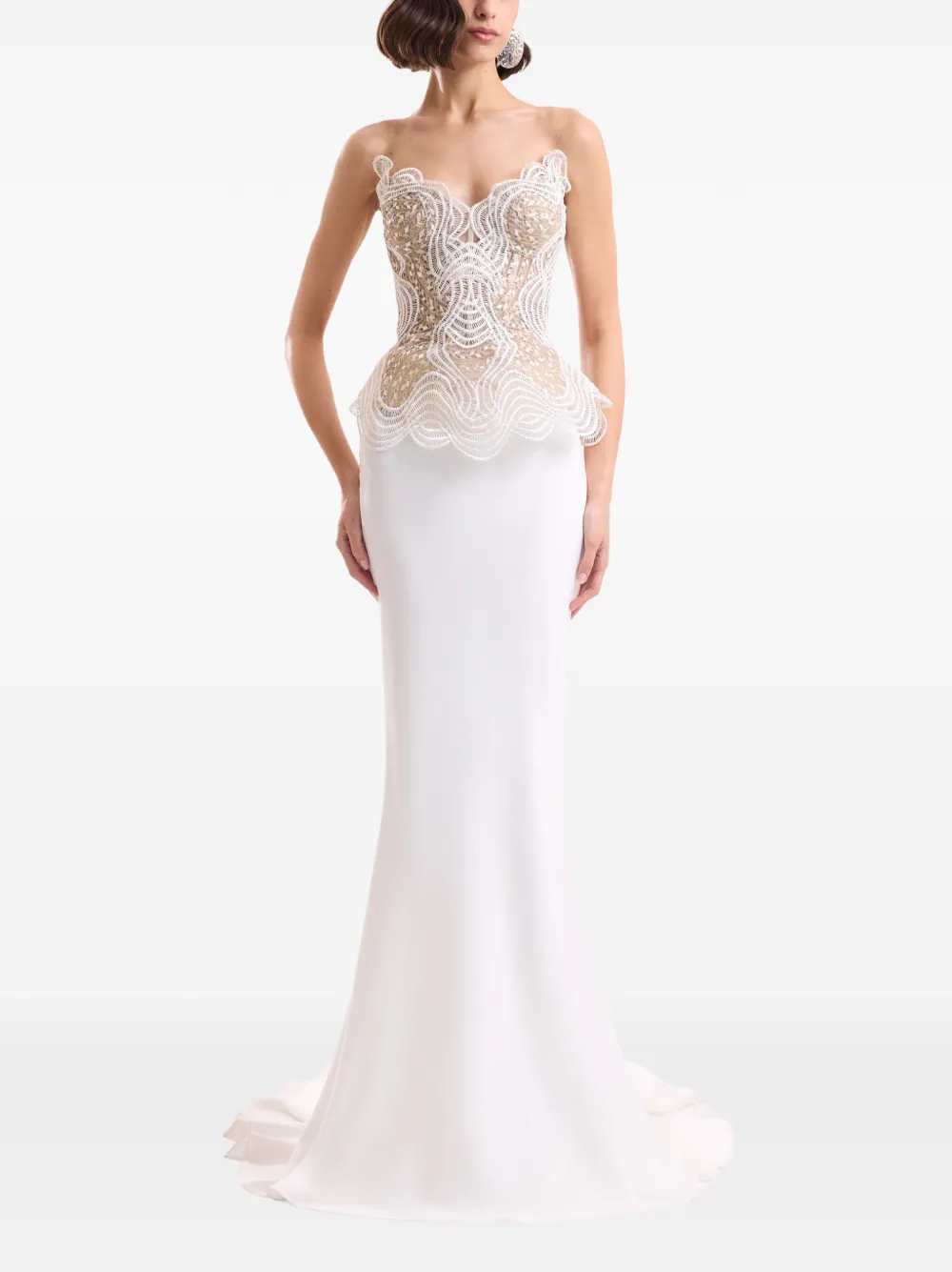 Gemy Maalouf Asymmetrische rok Wit