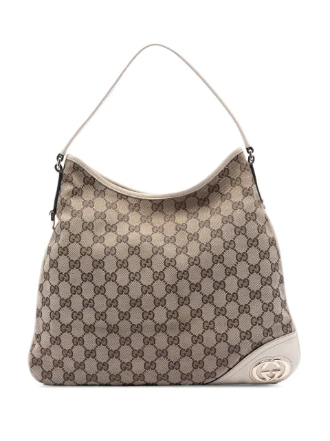 Gucci Pre-Owned 2016-2026 GG Canvas New Britt hobo bag