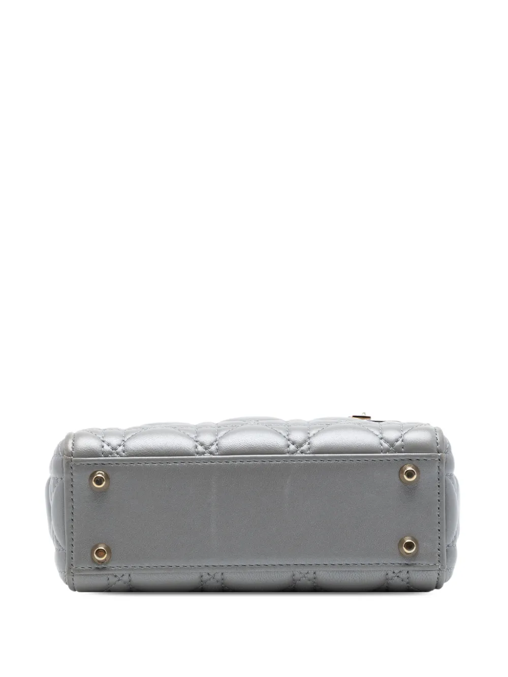 Christian Dior Pre-Owned 2017 ミニ メタリックラムスキン カナージュ