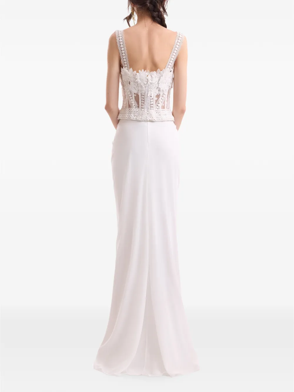 Gemy Maalouf Gedrapeerde maxi-rok Wit