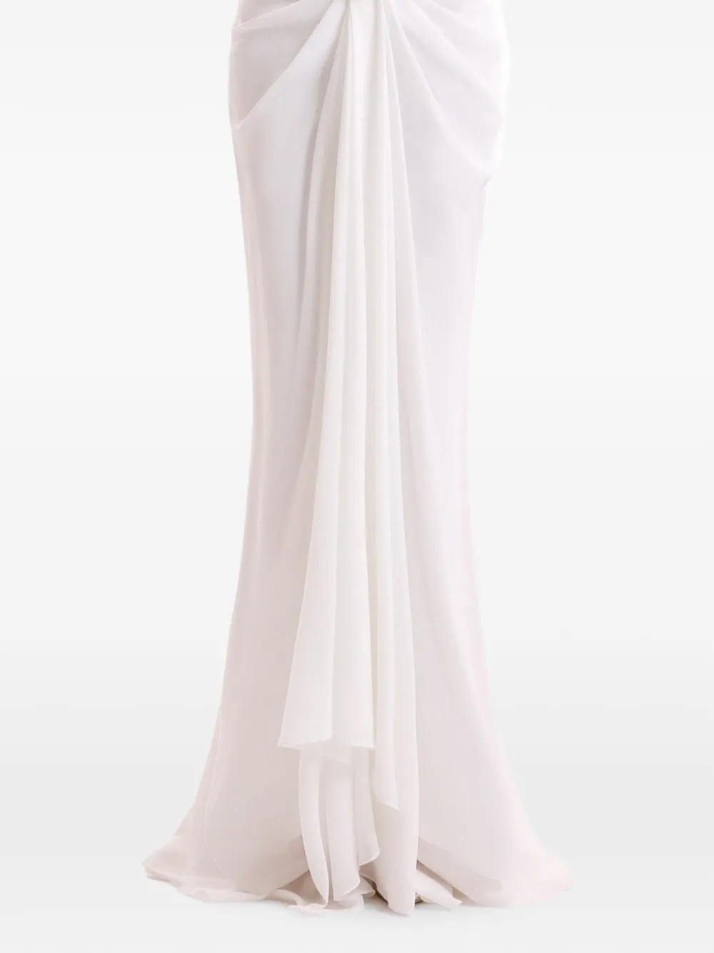 Gemy Maalouf Gedrapeerde maxi-rok Wit