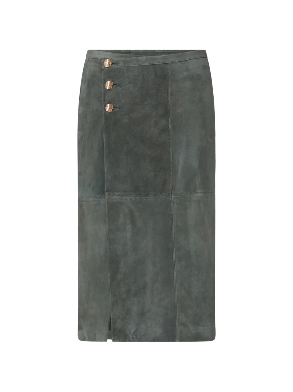 LIU JO long suede jacket - Verde