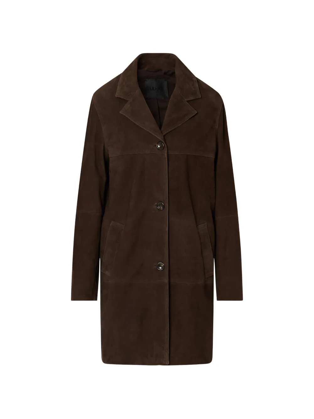 LIU JO long suede jacket - Marrone